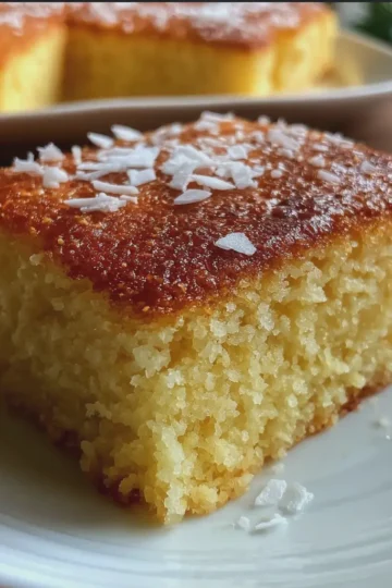 Coconut Semolina Cake