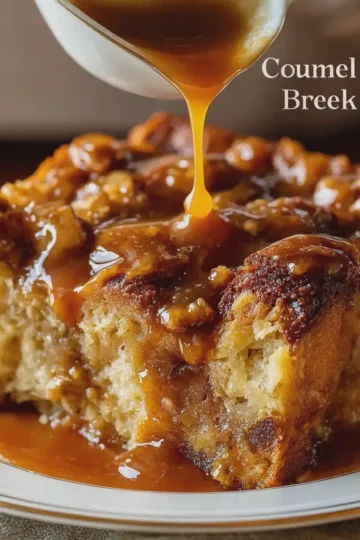 Slow Cooker Caramel Bread Pudding