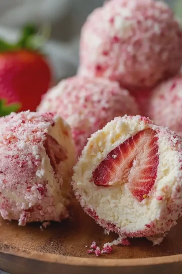 Strawberry Cheesecake Protein Balls
