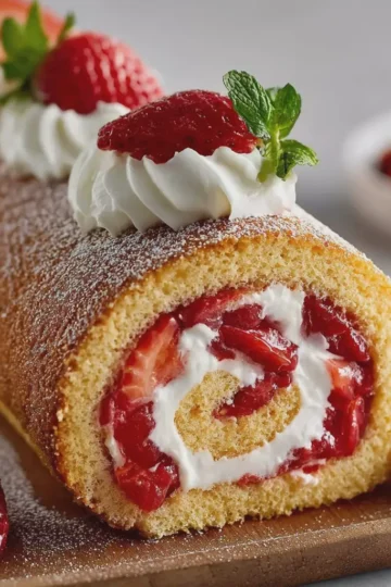 Strawberry Roll Cake