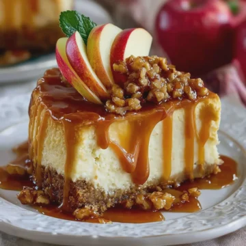 Luxurious Caramel Apple Cheesecake