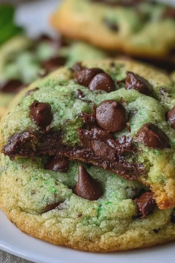 Mint Chocolate Chip Cookies
