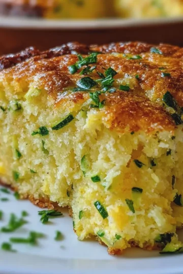 Cheesy Zucchini Cornbread Pie