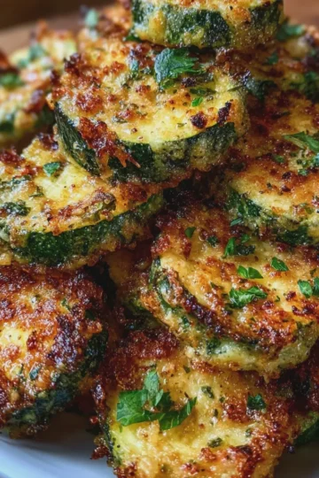 Crispy Zucchini Garlic Bites