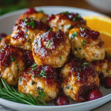 Cranberry-Orange Chicken Meatballs
