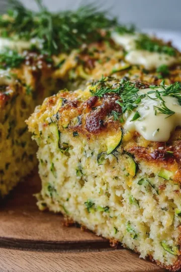 Savory Zucchini Kefir Cake