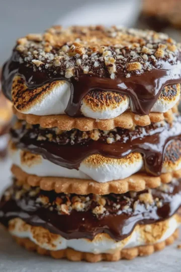 4-Ingredient Ritz S’mores Cookies