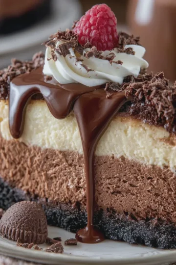 Triple Chocolate Cheesecake
