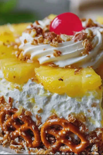 Pineapple Pretzel Salad