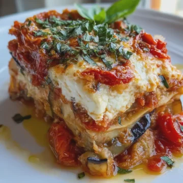 No-Bake Eggplant Tomato Lasagna