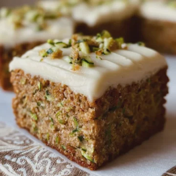 Zucchini Bars with Brown Butter Frosting