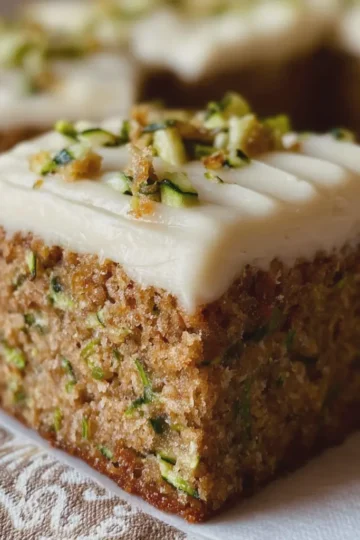 Zucchini Bars with Brown Butter Frosting