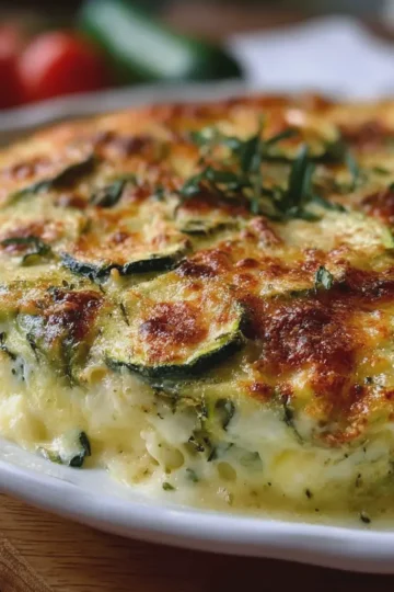 Cheesy Zucchini Gratin