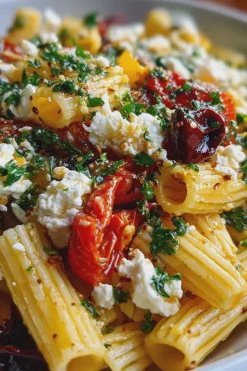 Mediterranean Pasta (Greek-Inspired Meal)