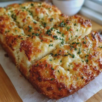 Korean Garlic Cheese Bread