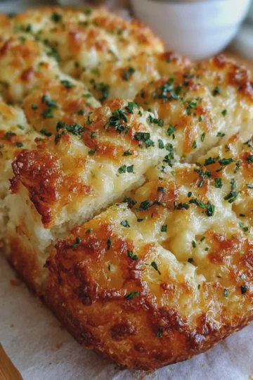 Korean Garlic Cheese Bread