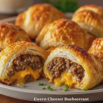 Oven-Baked Crescent Cheeseburger Bites