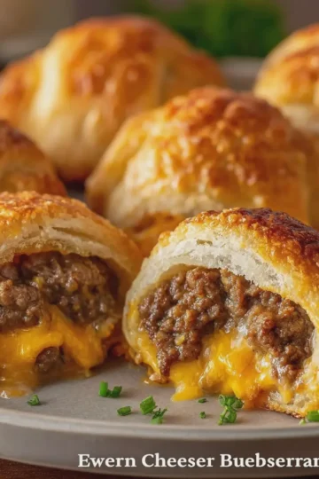 Oven-Baked Crescent Cheeseburger Bites