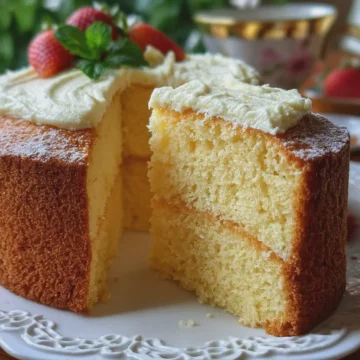Super Soft Vanilla Cake (3 Eggs)