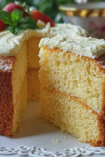 Super Soft Vanilla Cake (3 Eggs)