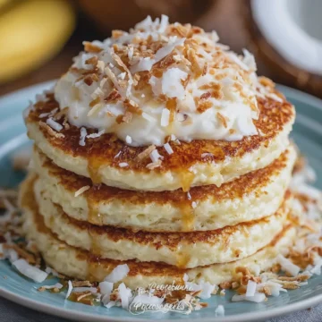 Coconut Cheesecake Pancakes