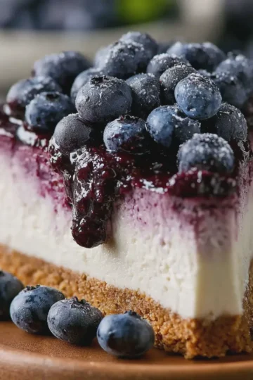 No-Bake Blueberry Cheesecake