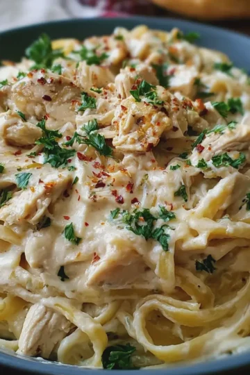 Crockpot Chicken Alfredo