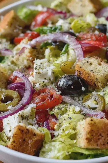 Copycat Olive Garden Salad & Dressing