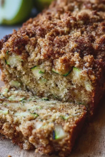 Streusel Apple Zucchini Bread