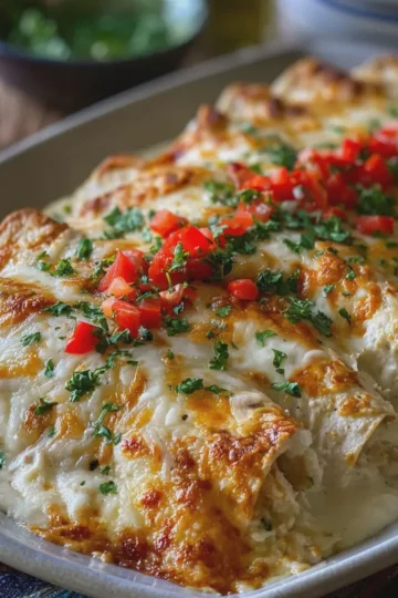 White Chicken Enchiladas