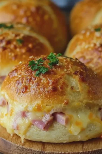 Chicken Ham & Cheese Bread Buns
