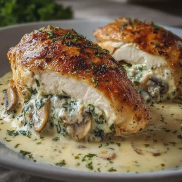 Stuffed and Creamy Chicken