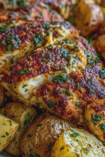 Garlic Parmesan Chicken and Potatoes