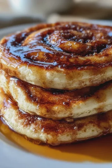 Brown Sugar Cinnamon Swirl Pancakes
