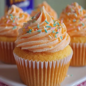 Fanta Cupcakes (Soft & Fluffy)