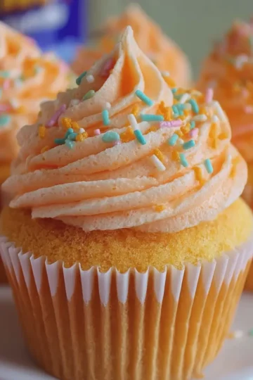 Fanta Cupcakes (Soft & Fluffy)