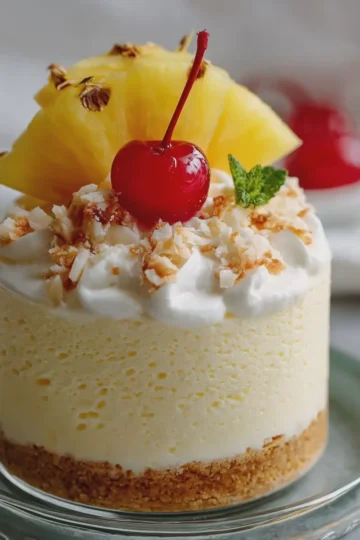 Piña Colada Cheesecake Mousse
