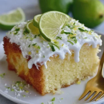 Sugar-Free Lemon Lime Poke Cake