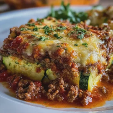 Zucchini Casserole with Ground Beef