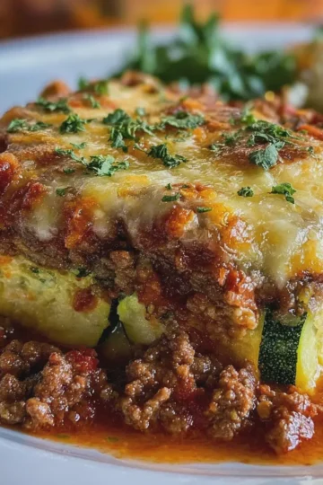 Zucchini Casserole with Ground Beef