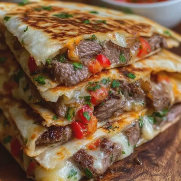 Steak Cheesesteak Quesadillas