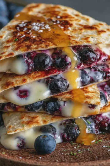 Blueberry Breakfast Quesadilla