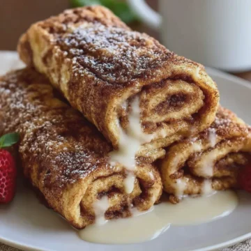 Cinnamon Roll French Toast Roll-Ups