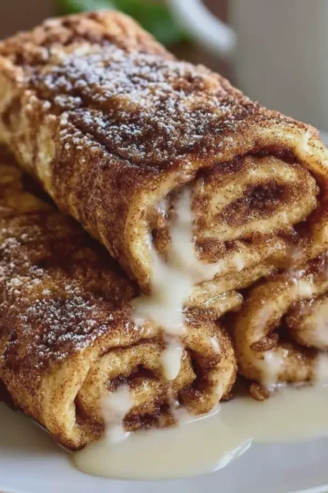 Cinnamon Roll French Toast Roll-Ups