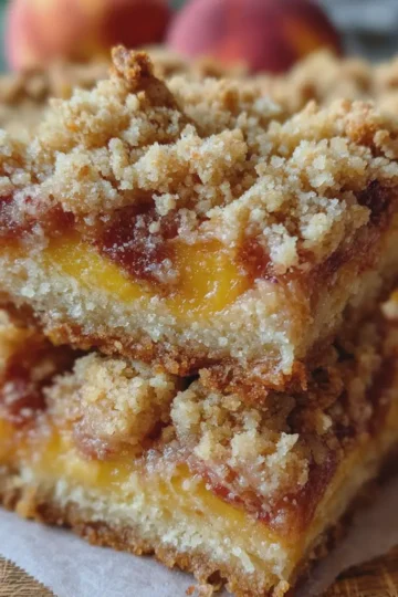 Peach Crumb Bars