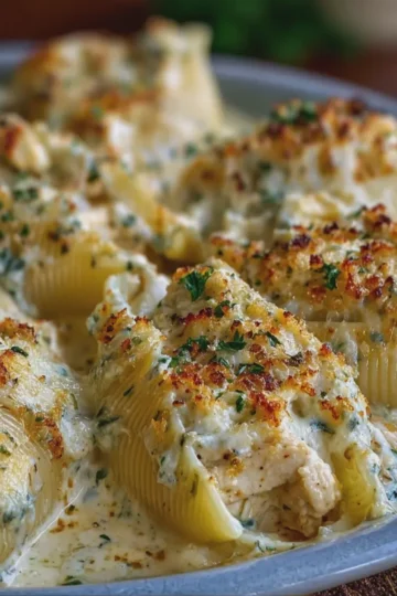Million Dollar Chicken Alfredo Stuffed Shells
