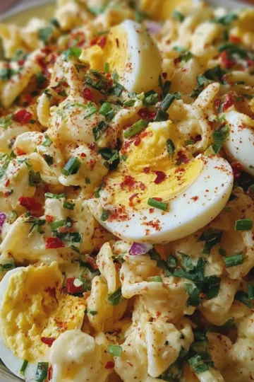 Deviled Egg Pasta Salad