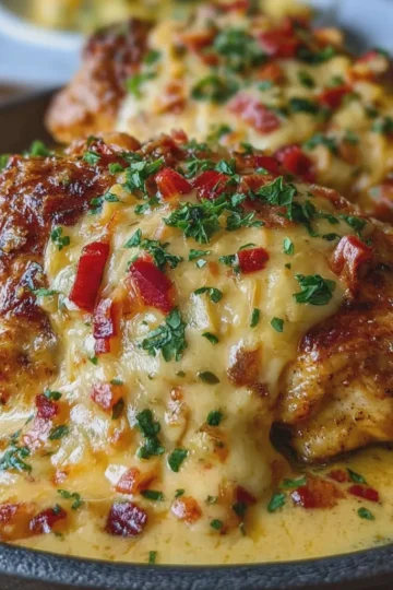 Texas Roadhouse-Style Smothered Chicken with Jack Cheese