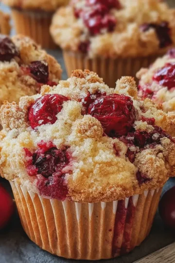 Cherry Cobbler Muffins