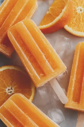 Fresh Orange Popsicles